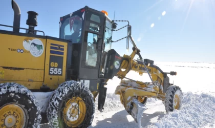 Ağrı ve Kars'ta kar nedeniyle 128 yerleşim yerine ulaşım sağlanamıyor