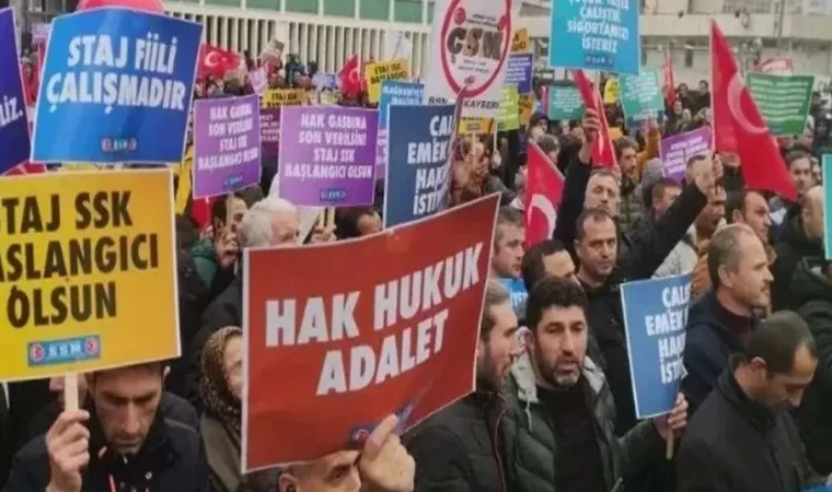 Staj ve Çırak mağdurları Ankara'da meydanlara iniyor