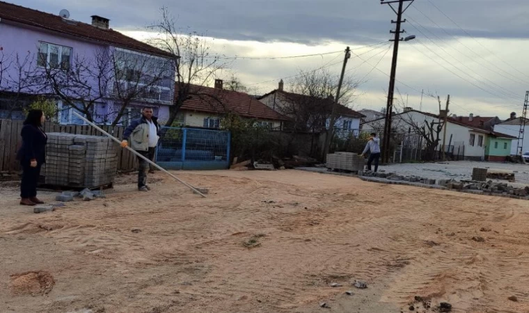 Pazaryeri sokaklarında kış öncesi hummalı çalışma