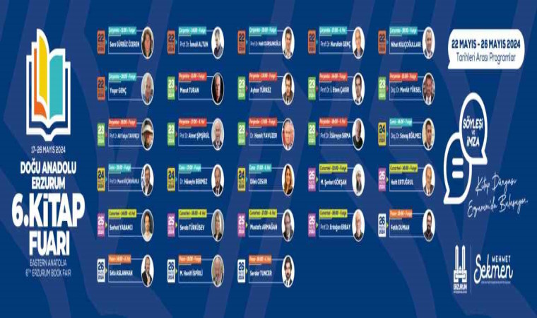 Erzurum Kitap Fuarı 17 Mayıs’ta açılıyor