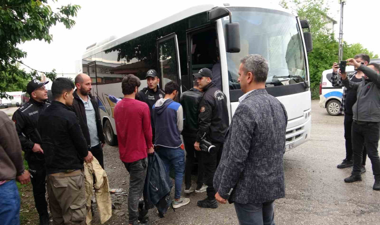 Malatya’da iş yerinde 25 düzensiz göçmen yakalandı