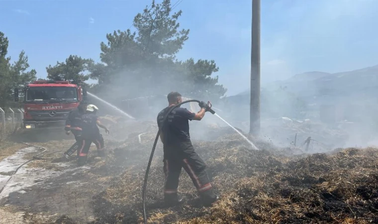 Manisa İtfaiyesi’nden samanlık yangınları uyarısı