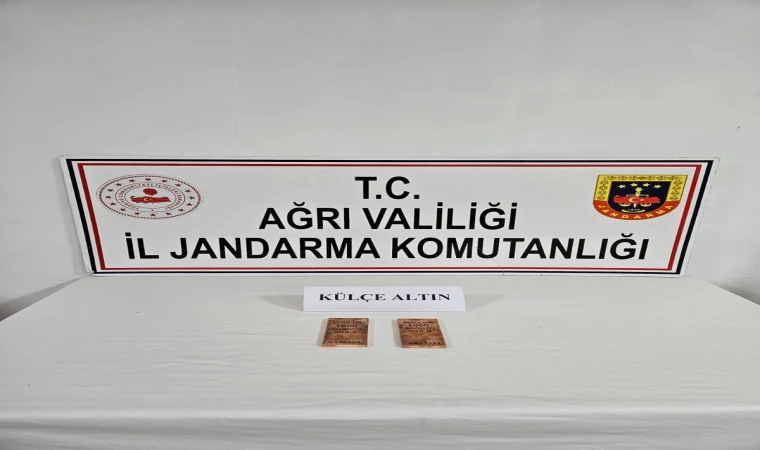 Ağrı’da 2 kilogram külçe altın ele geçirildi