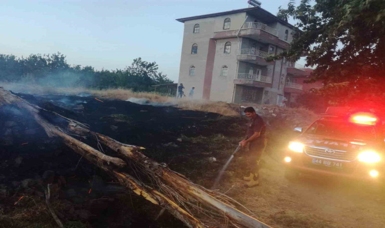 Malatya’da anız yangını