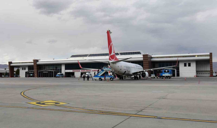 Erzurum’da yedi ayda 4 bin 516 uçuş gerçekleşti