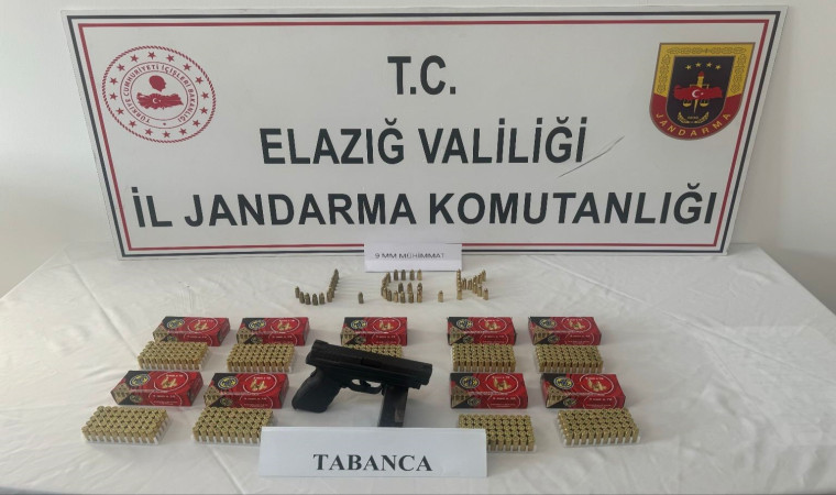 Elazığ’da ruhsatsız tabanca ele geçirildi