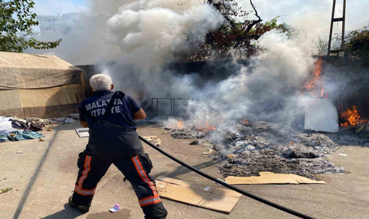 Malatya’da işyeri yangını