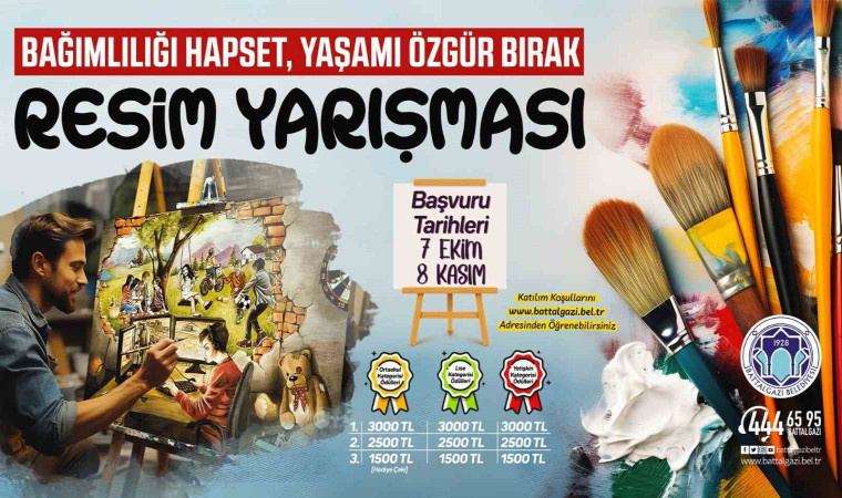 “Bağımlılığı hapset, yaşamı özgür bırak” resim yarışması başvuruları başladı