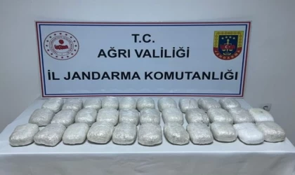 Ağrı'da 31 kilo 587 gram uyuşturucu ele geçirildi