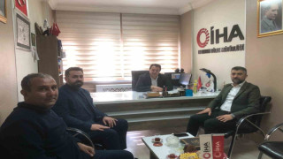 AK Parti İl Başkanı Küçükoğlu, İHA Erzurum Bölge Müdürlüğü’nü ziyaret etti