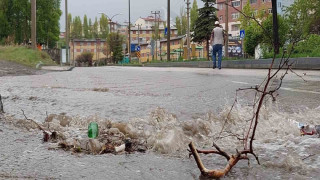 Erzurum’da yağmur etkili oldu