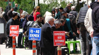 Van’daki işçilerin protestoları 9’uncu gününde