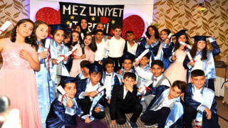 İlk mezuniyet heyecanını yaşadılar