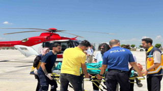 78 yaşındaki hasta ambulans helikopterle Adana’ya sevk edildi