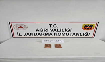 Ağrı’da 2 kilogram külçe altın ele geçirildi