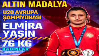 Erzincanlı milli sporcu Elmira Yasin’den altın madalya