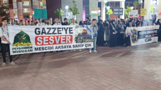 Muş’ta yüzlerce kişi Haniye için yürüdü