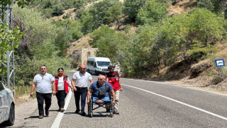 Tunceli’de engelli vatandaşın isteği yerine getirildi.