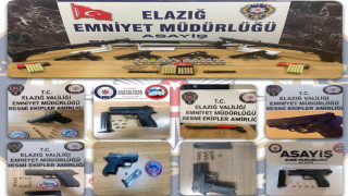 Elazığ’da ruhsatsız silah operasyonları