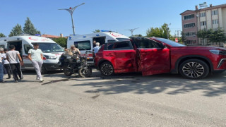 Elazığ’da Togg ile motosiklet çarpıştı: 2 yaralı