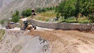 Erzurum’da heyelan kamerada