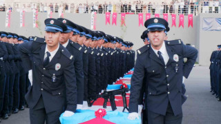 Erzurum’da polis adaylarının mezuniyet heyecanı