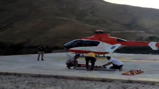 Helikopter ambulans 4 yaşındaki çocuk için havalandı