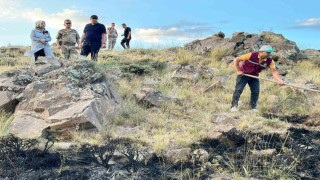 Nemrut Kalderası’nda örtü yangını çıktı