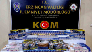 Erzincan’da kaçak tütün mamulleri ele geçirildi