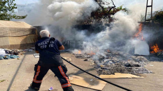 Malatya’da işyeri yangını