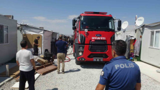 Malatya’da konteyner kentte korkutan yangın