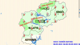 Meteorolojiden Elazığ için kuvvetli yağış uyarısı