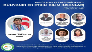 Rektör Alma ve 6 akademisyen dünyanın en etkili bilim insanları listesinde