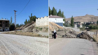 Van’da iki mahalleyi birbirine bağlayan yol yeniden trafiğe açıldı