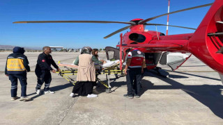 Ambulans helikopter Damla bebek için havalandı