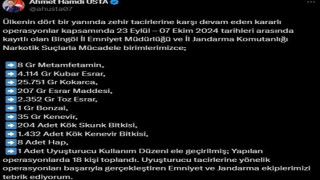 Bingöl’de son bir haftanın asayiş verileri açıklandı: 28 gözaltı, 2 tutuklama