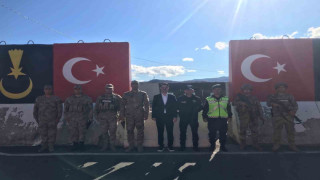 Kaymakam Yılmaz’dan Jandarma kontrol noktasına ziyaret