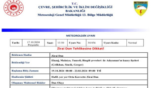 Meteorolojiden zirai don uyarısı