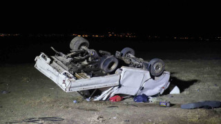 Muş’ta otomobille çarpışan kamyonet ters döndü: 5 yaralı