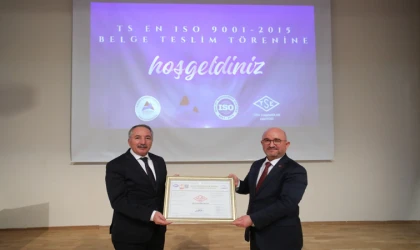 AİÇÜ'ye TSE Tarafından “TS EN ISO 90012015 Belgesi” Verildi